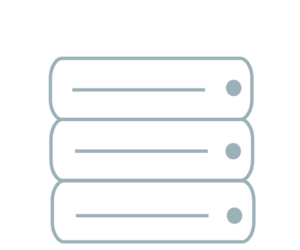 hardware icon with blue outline